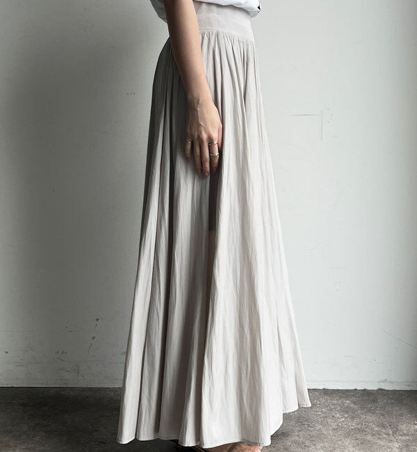  「ウエストリブギャザースカート」|スカート|