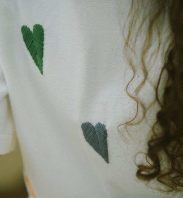  「【Dhritie】リーフ刺繍Tee」|Tシャツ・カットソー|