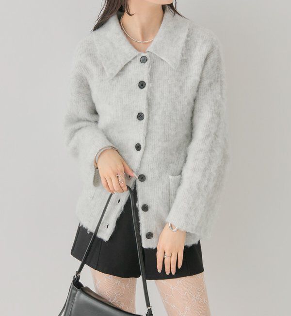  「襟付きポケットカーディガン」|カーディガン|