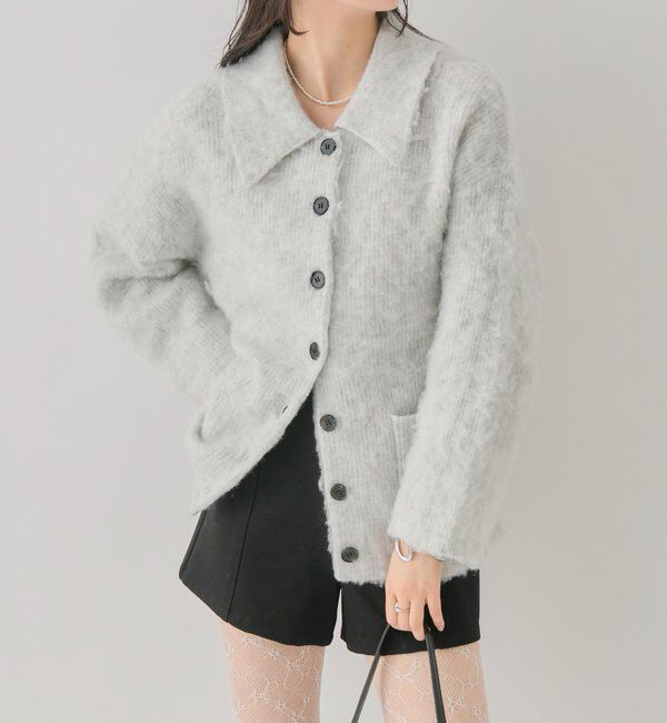  「襟付きポケットカーディガン」|カーディガン|