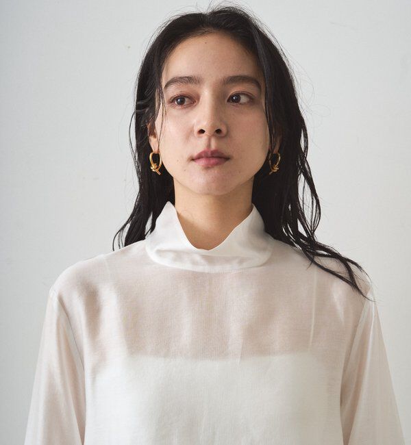  「シアーハイネックブラウス」|シャツ・ブラウス|