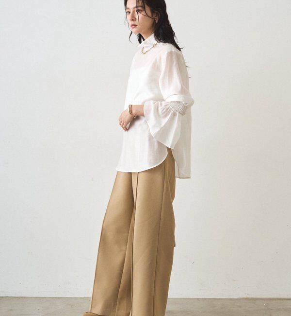  「シアーハイネックブラウス」|シャツ・ブラウス|