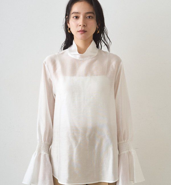  「シアーハイネックブラウス」|シャツ・ブラウス|