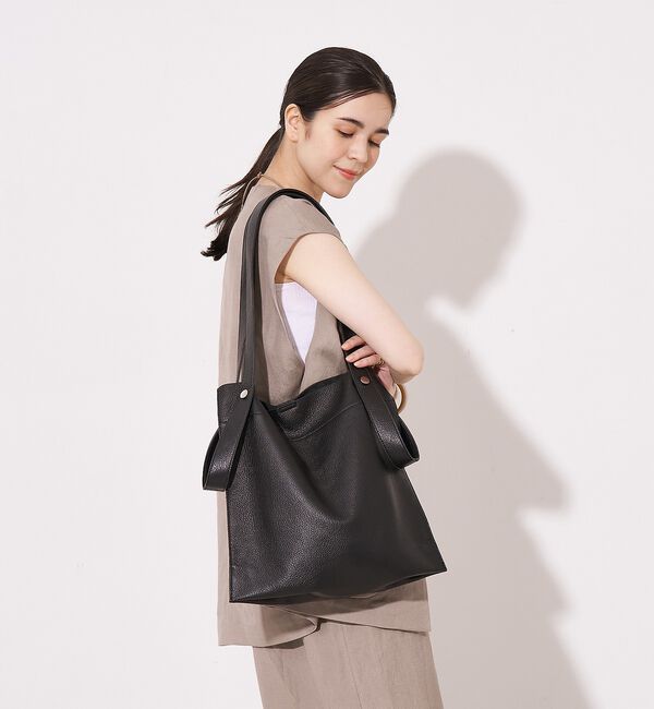 collex「【WEB限定】【BEAURE/ヴュレ】カウレザー 2WAY ハンドル トートバッ」|トートバッグ|