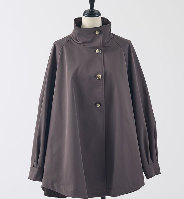 collex「ハイネックフレアーコート」|ブルゾン・スタジャン|