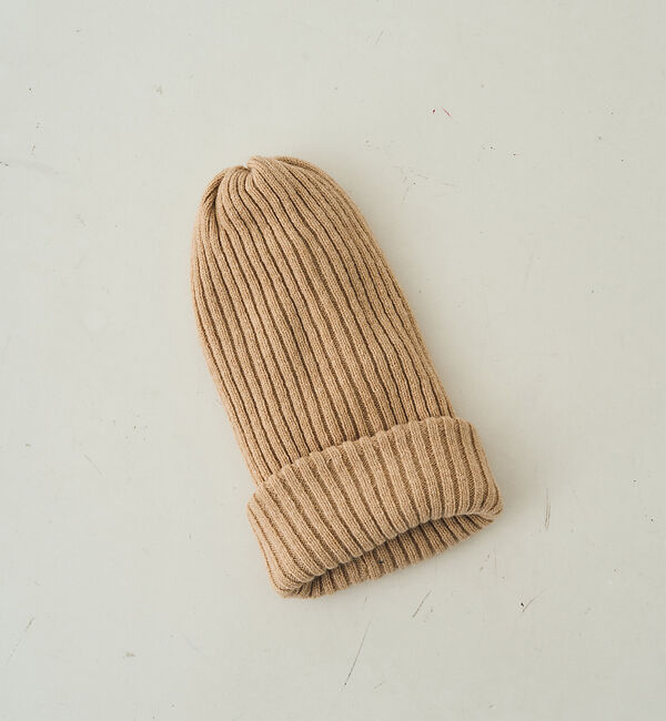 Rouge vif「【COSY/コージー】リブ編みニットキャップ　ビーニー」|その他|ベージュ