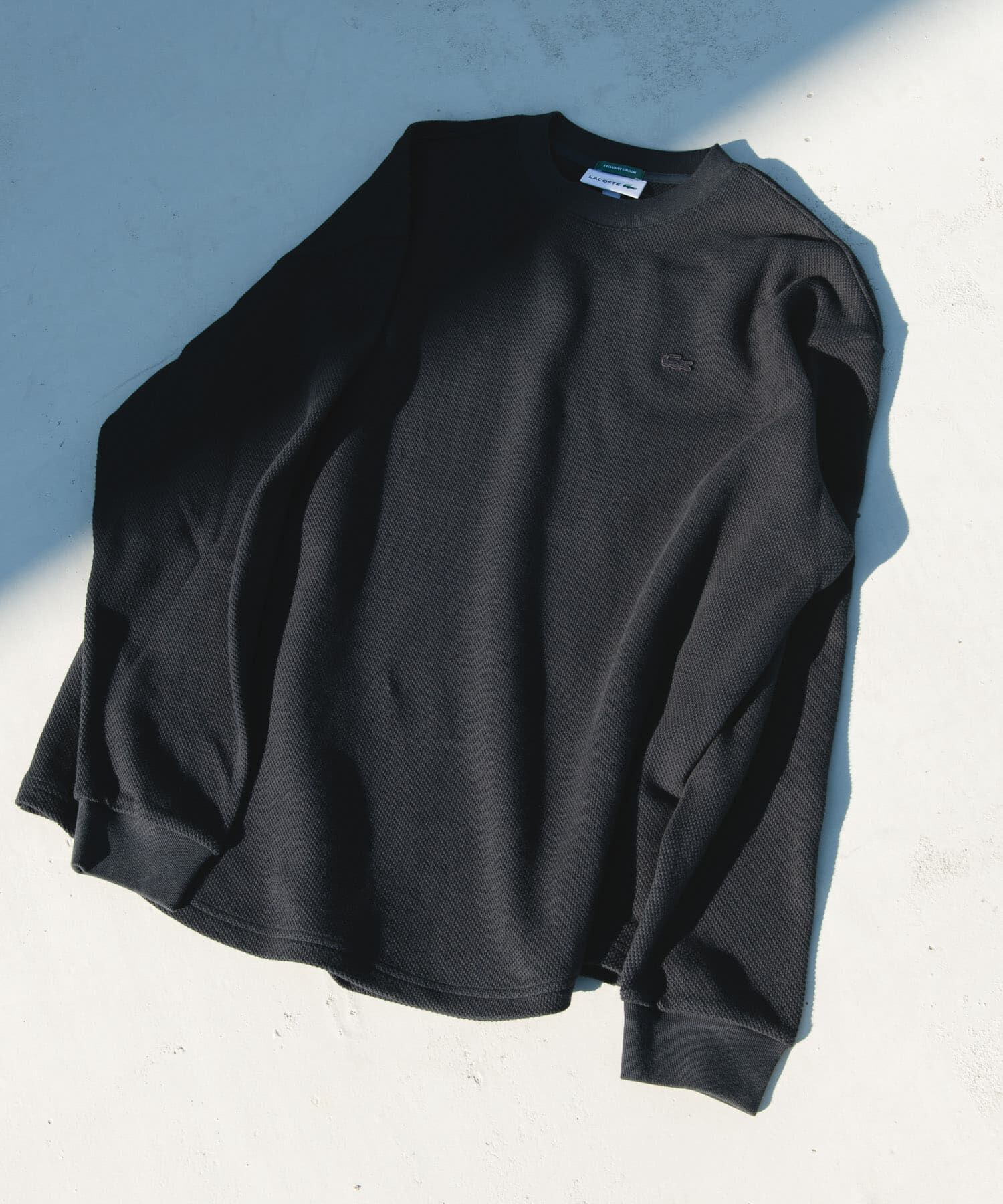 URBAN RESEARCH DOORS「『別注』LACOSTE&times;DOORS　THICK PIQUE ROUND LONG-SLEEVE」|Tシャツ・カットソー|
