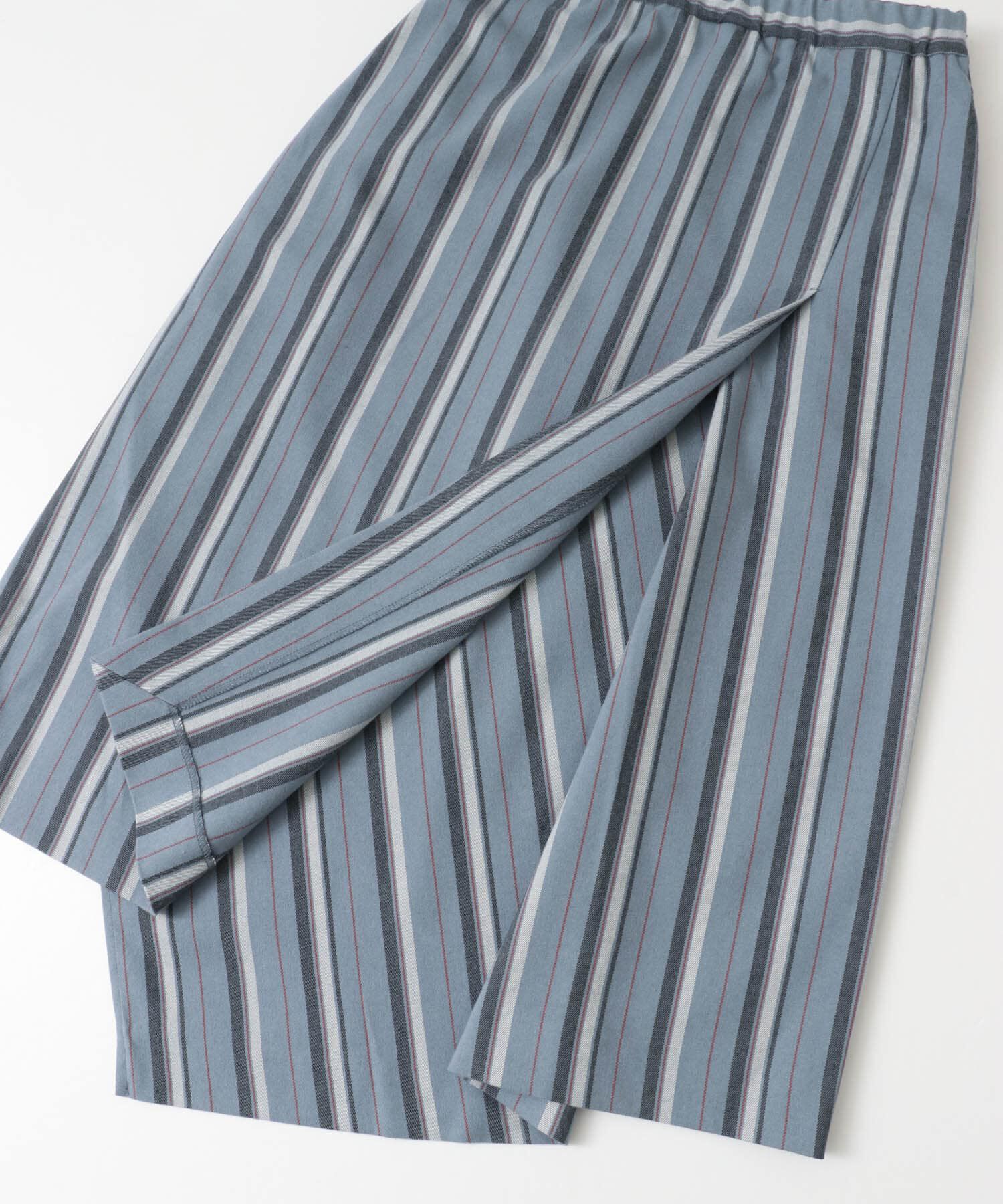  「アシンメトリーヘムストライプスカート&there4;」|スカート|