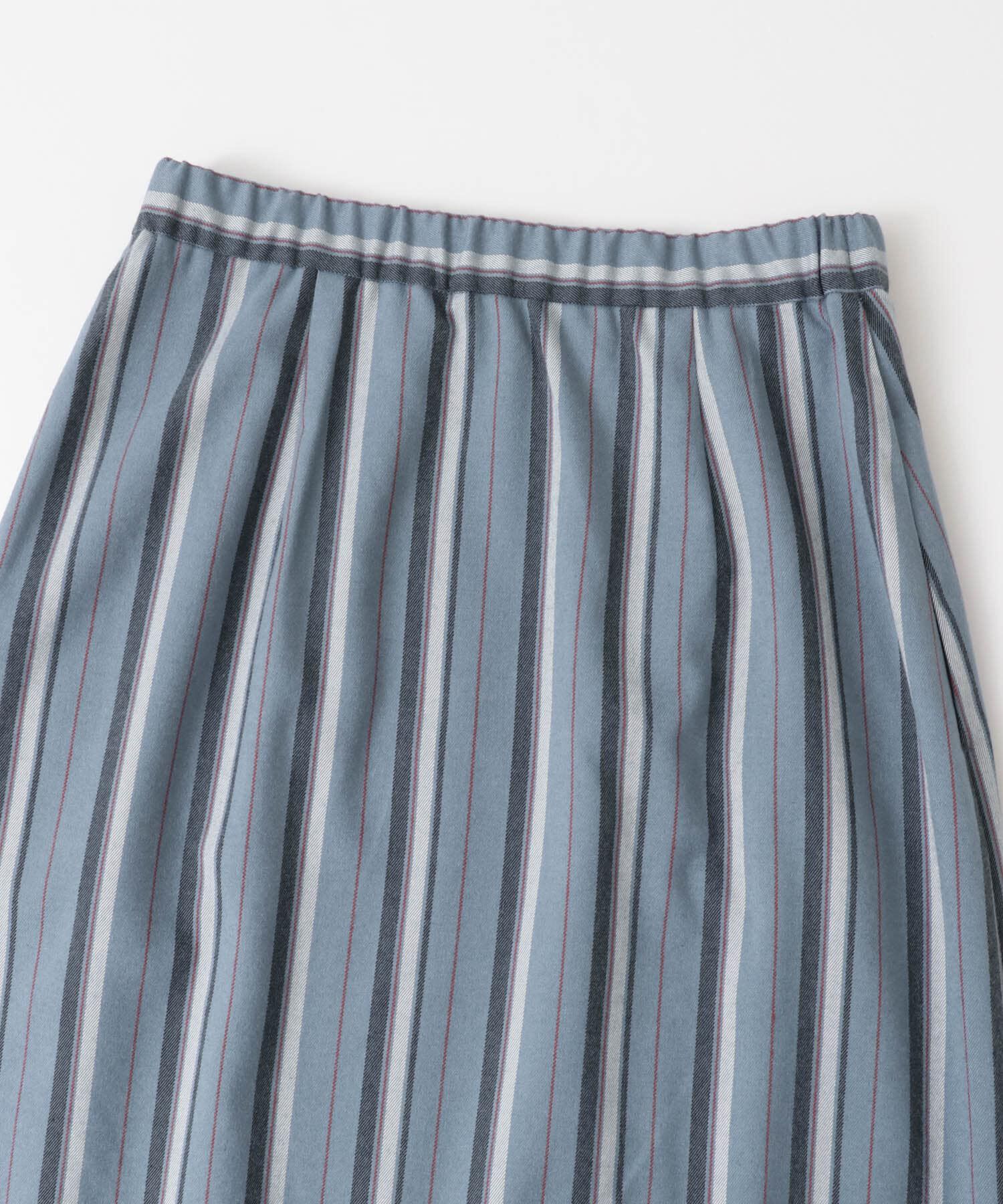  「アシンメトリーヘムストライプスカート&there4;」|スカート|