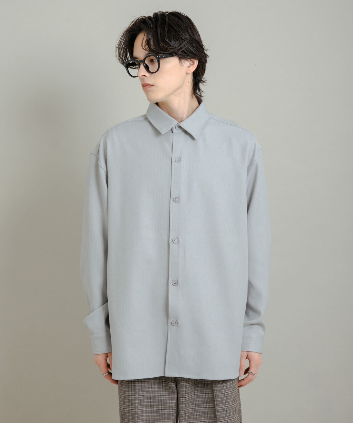 SENSE OF PLACE by URBAN RESEARCH「『UR TECH』ヘリンボーンレギュラーカラーシャツ」|シャツ・ブラウス|