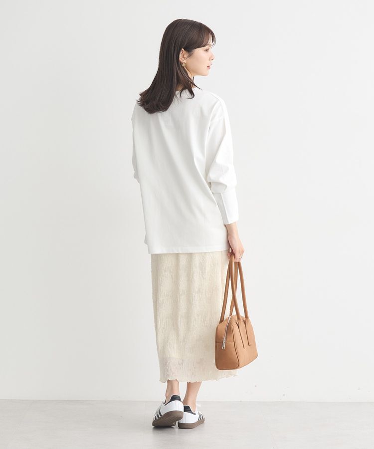 earth music&ecology「マジョリカプリーツナロースカート」|タイト|