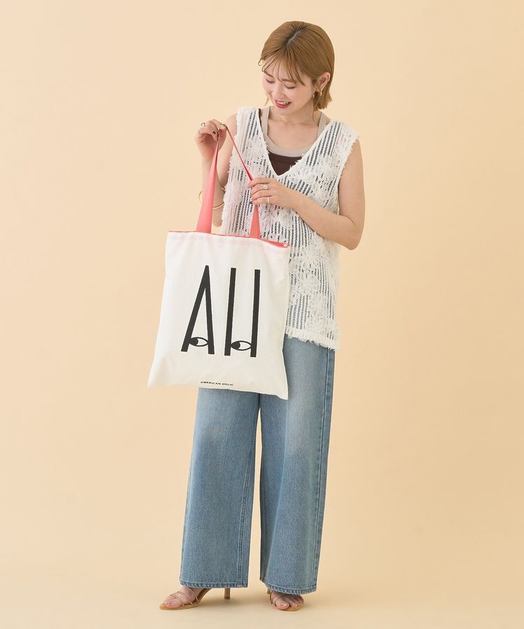 AMERICAN HOLIC「カラーハンドルホリホリトートバッグ」|トートバッグ|