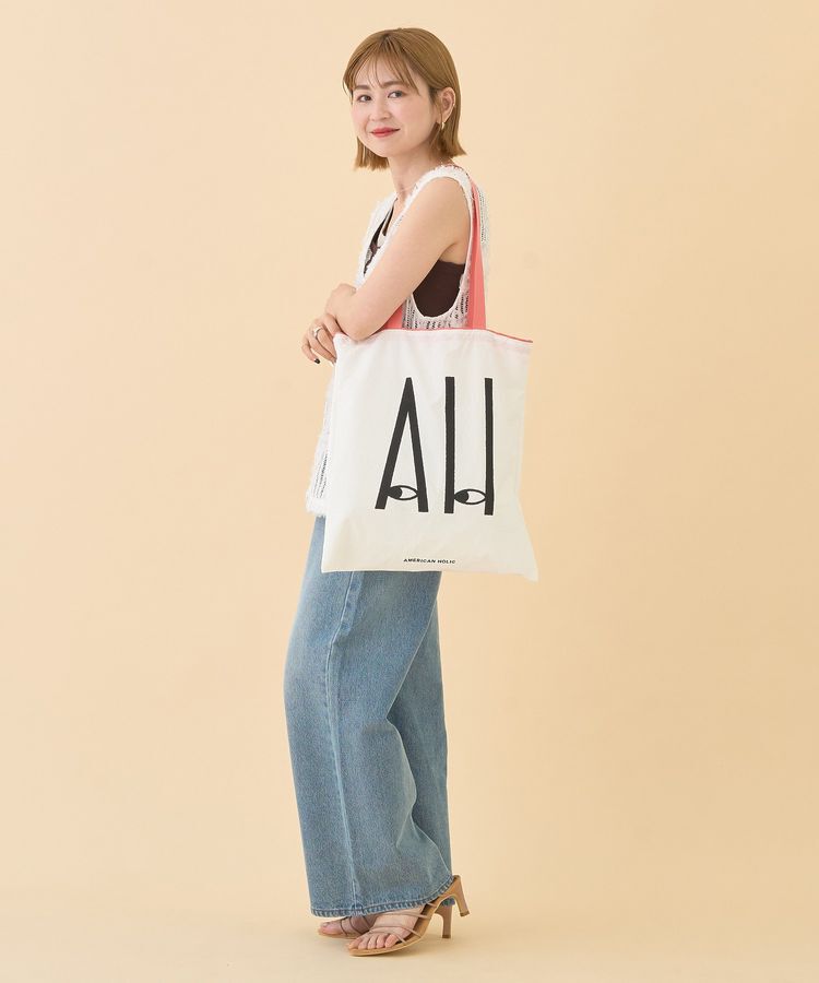 AMERICAN HOLIC「カラーハンドルホリホリトートバッグ」|トートバッグ|