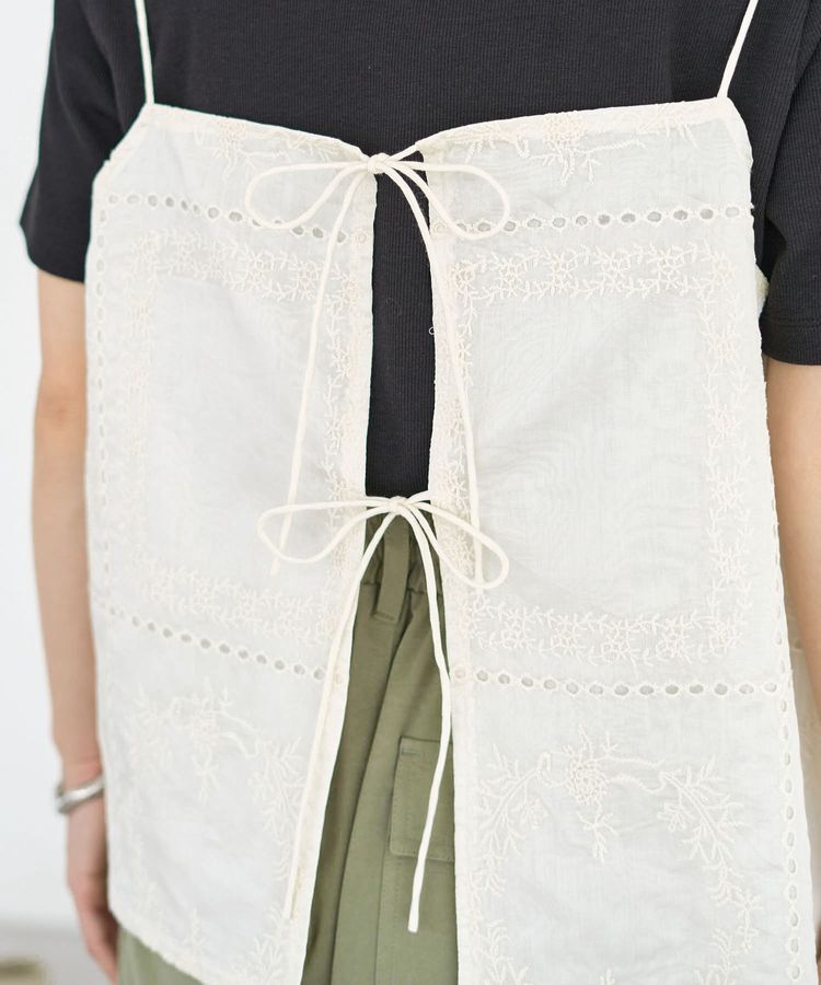Green Parks「前後2WAYレース刺繍ビスチェ」|ベスト・ジレ|