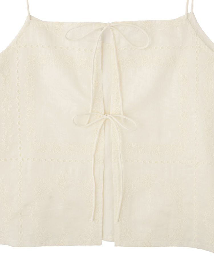 Green Parks「前後2WAYレース刺繍ビスチェ」|ベスト・ジレ|