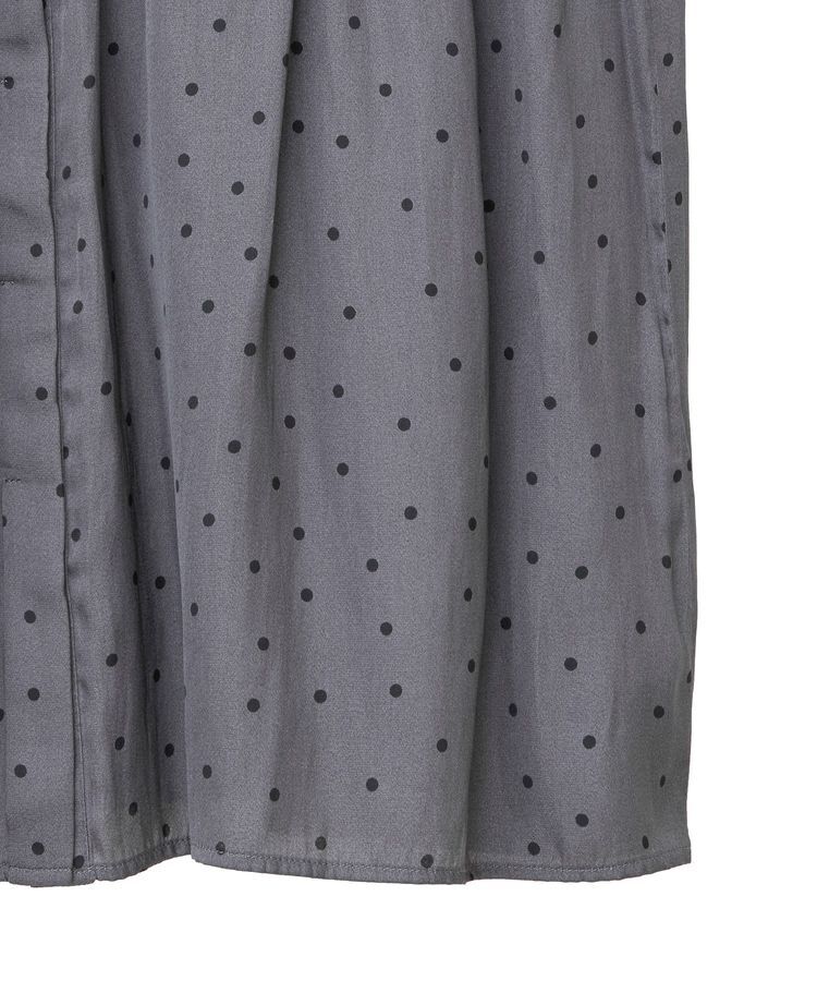 YECCA VECCA「ドット柄ギャザーブラウス」|シャツ・ブラウス|