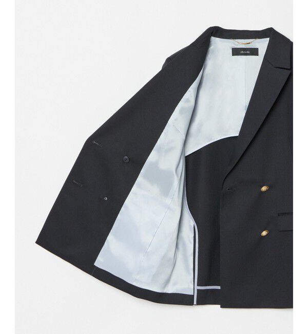 allureville「ウールギャバジンテーラードジャケット」|テーラードジャケット|