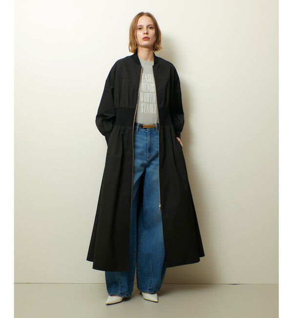 allureville「ボンバーワンピース　」|ワンピース|ブラック