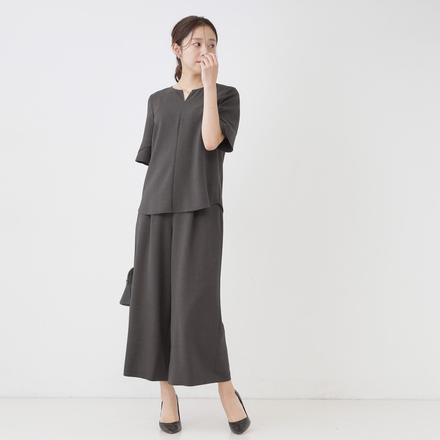 COUP DE CHANCE「【手洗い可／日本製／セットアップ可】ワイドパンツ」|その他|