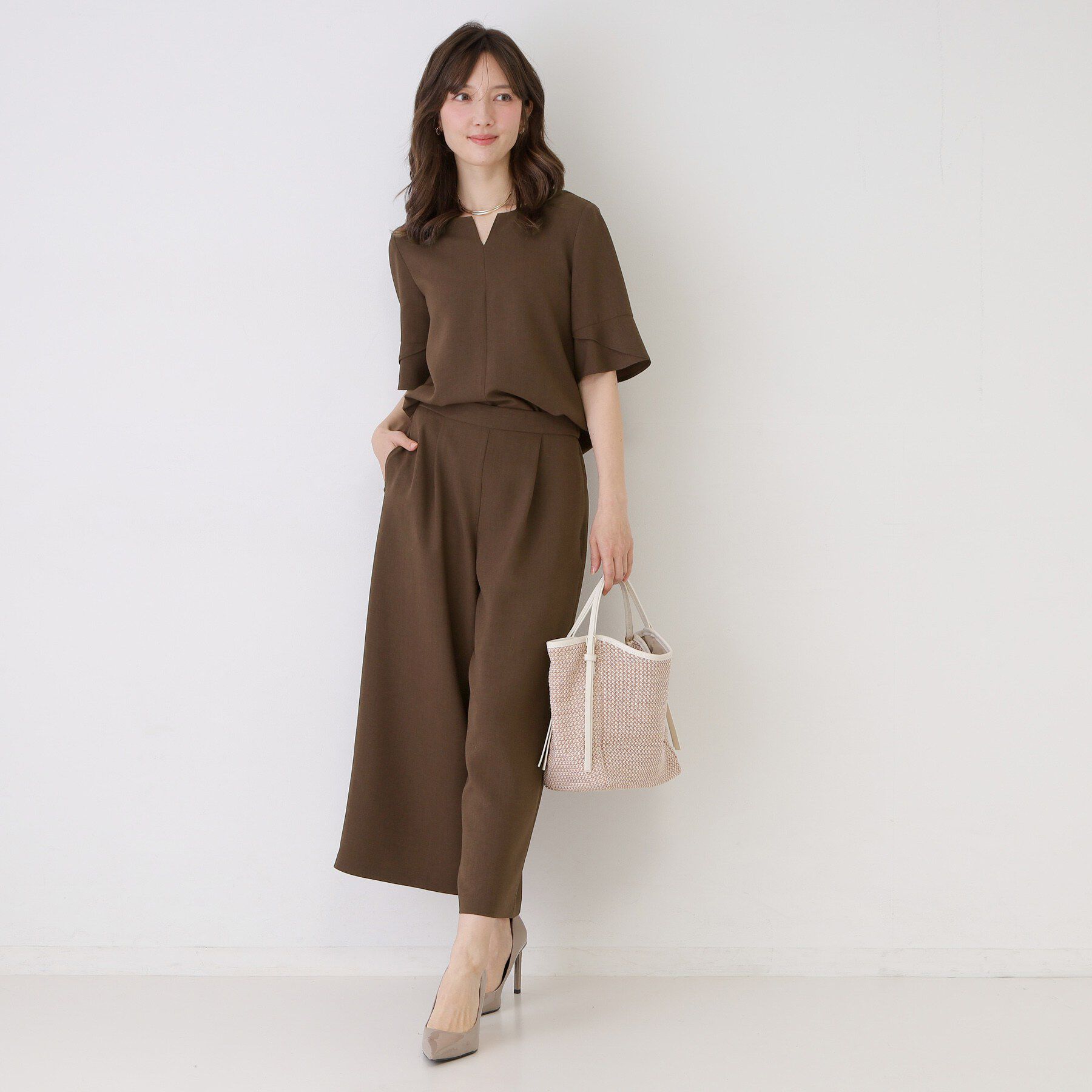 COUP DE CHANCE「【手洗い可／日本製／セットアップ可】ワイドパンツ」|その他|