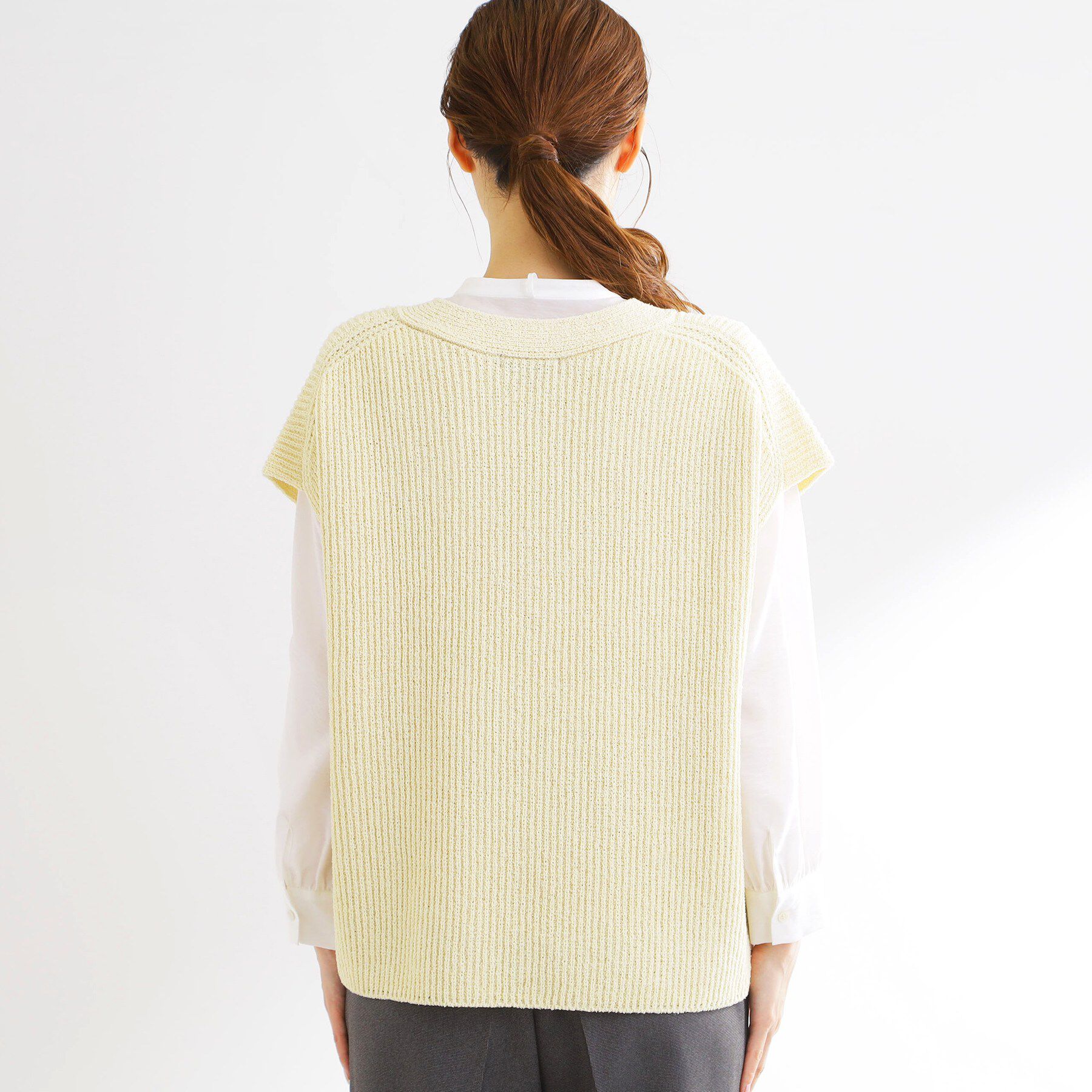 Reflect「【レイヤードにおすすめ◎】ドライタッチニットベスト」|ニット・セーター|