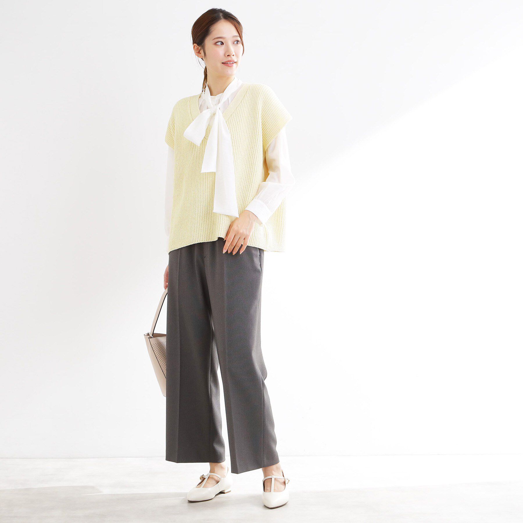 Reflect「【レイヤードにおすすめ◎】ドライタッチニットベスト」|ニット・セーター|