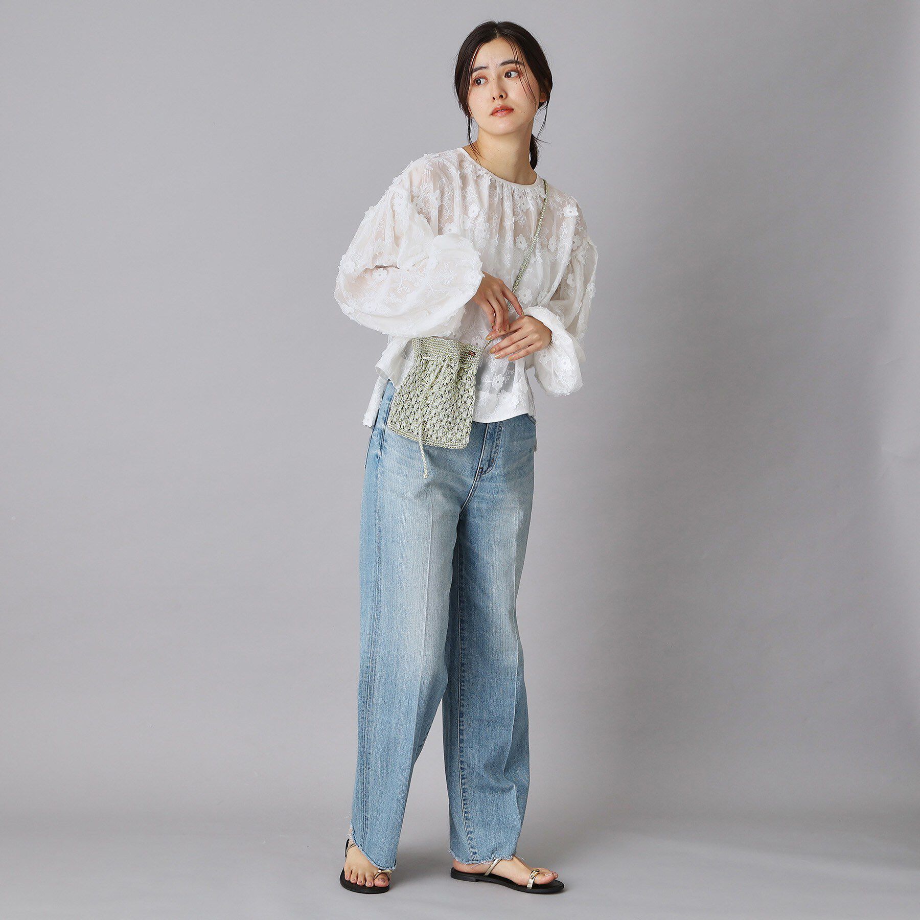 DRESSTERIOR「ne Quittez pas（ヌキテパ）METALLIC MACRAME SAKOCHE BAG」|ショルダー・メッセンジャー|