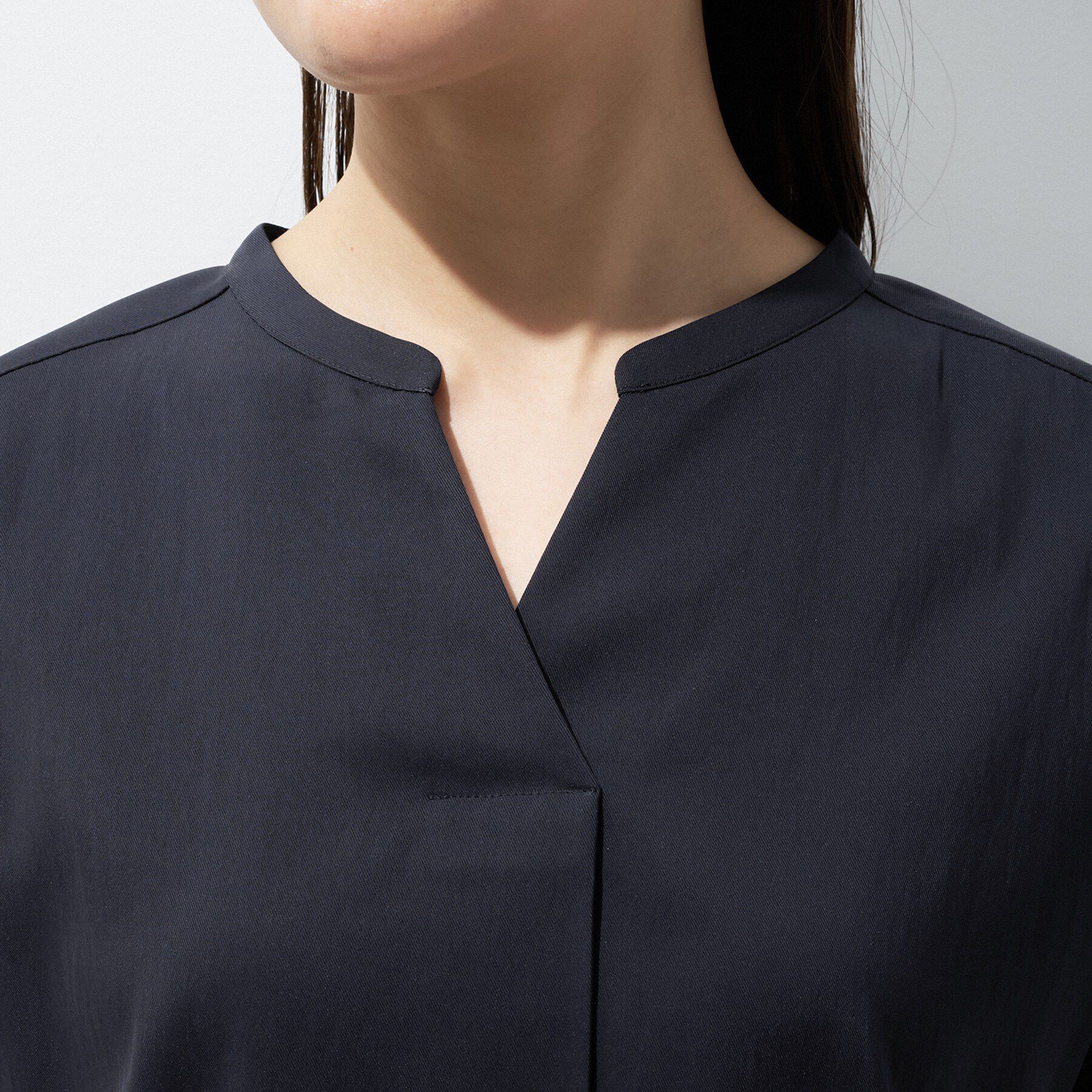 INDIVI「【洗える／SETUP可能】スキッパーブラウス」|シャツ・ブラウス|