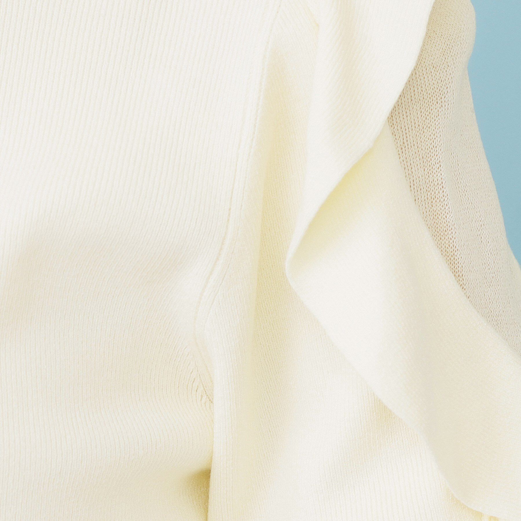 index「ハイネックシアーフリルスリーブニット【洗濯機OK/抗ピル】」|ニット・セーター|