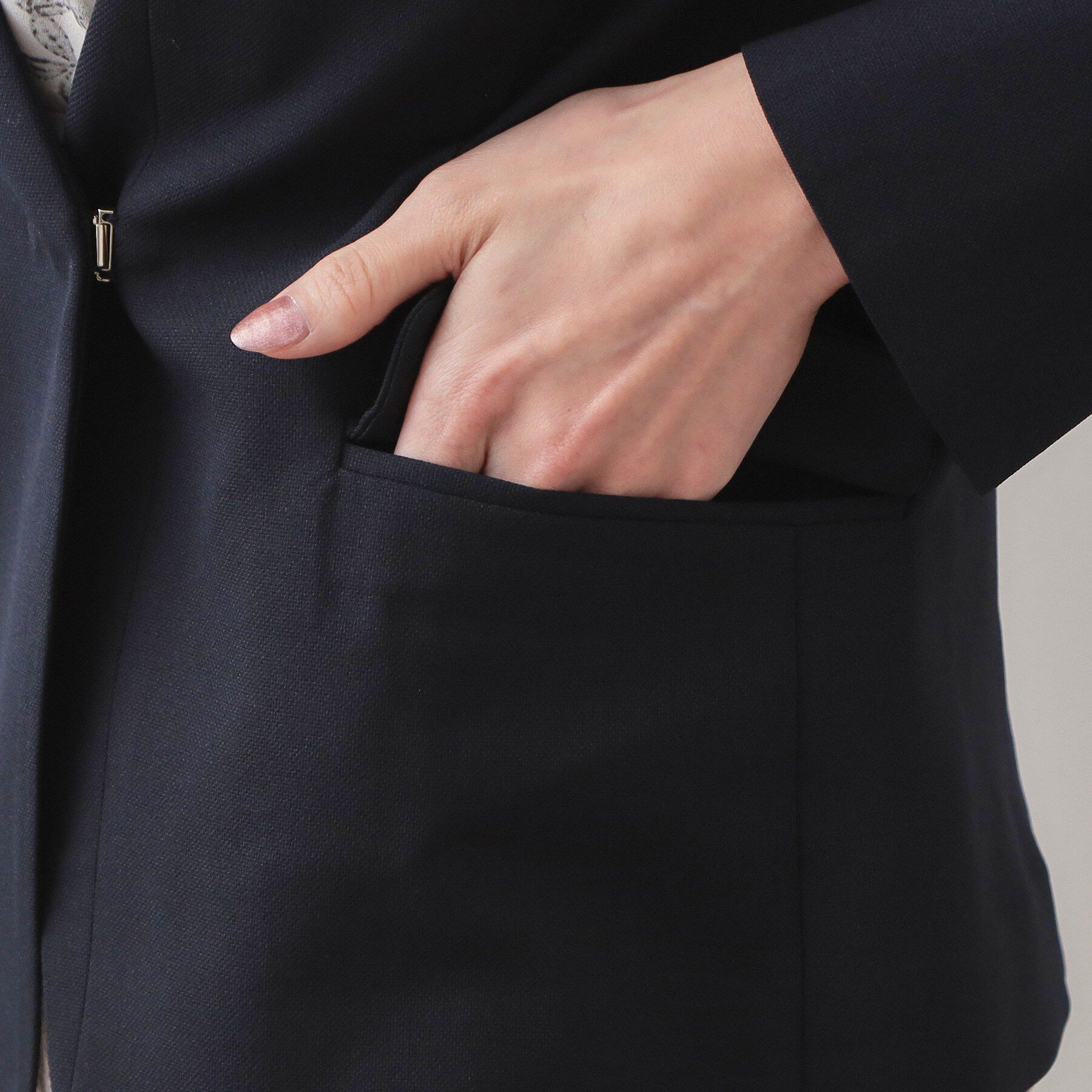 index「ノーカラージャケット/セットアップ対応可【洗える/接触冷感/吸水速乾/防シワ/ストレッチ】」|ノーカラージャケット|