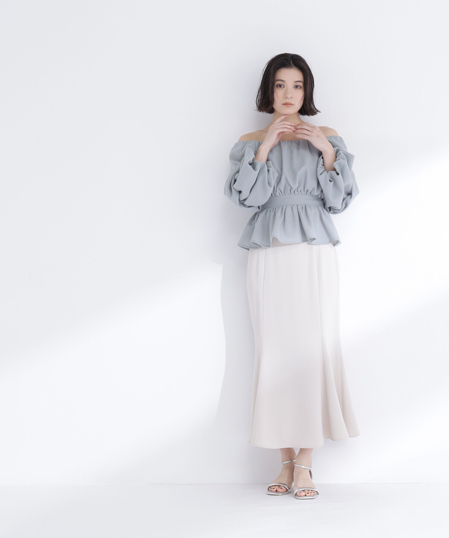  「パネル切替マーメイドスカート」|スカート|