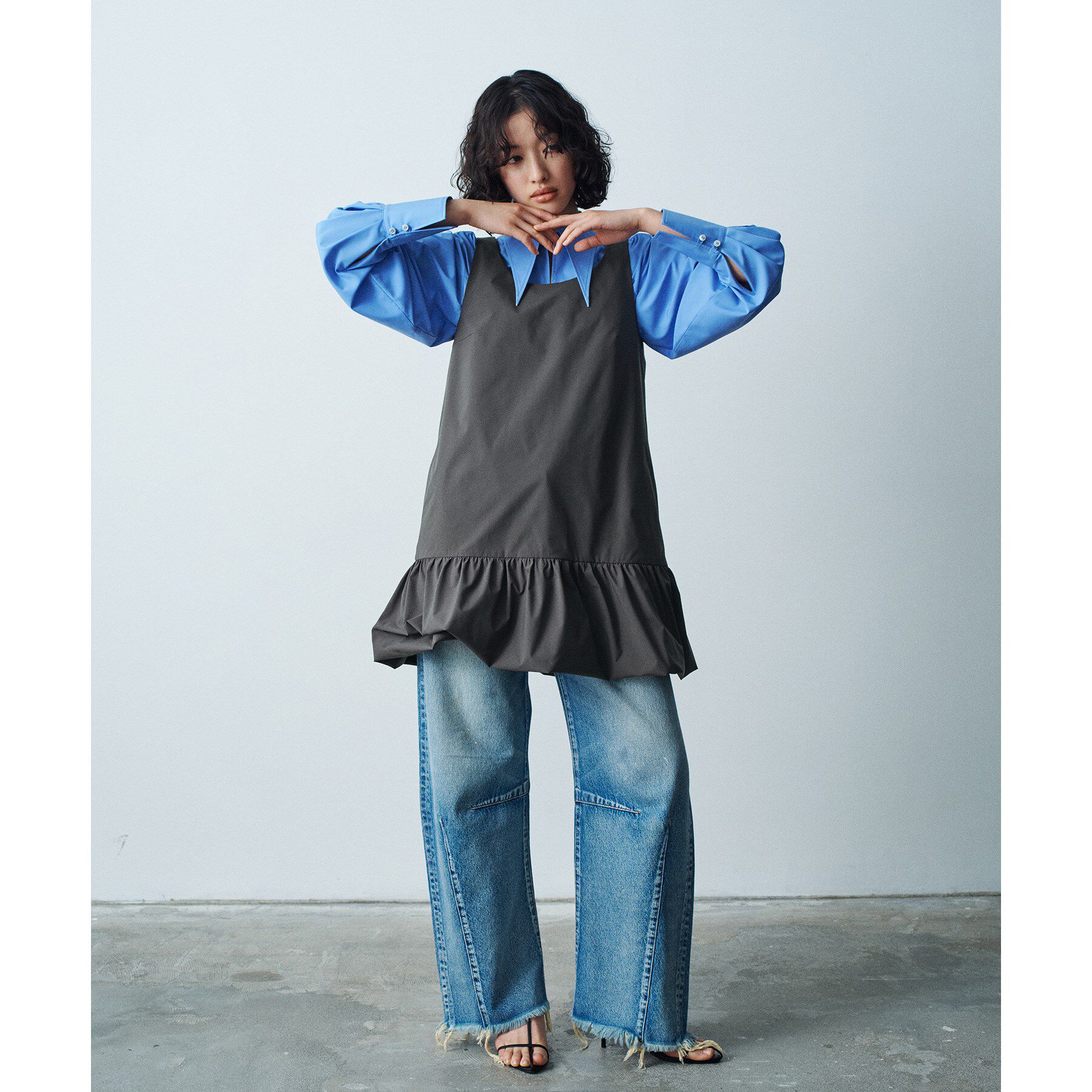 CODE A「◆balloon mini dress」|ワンピース|