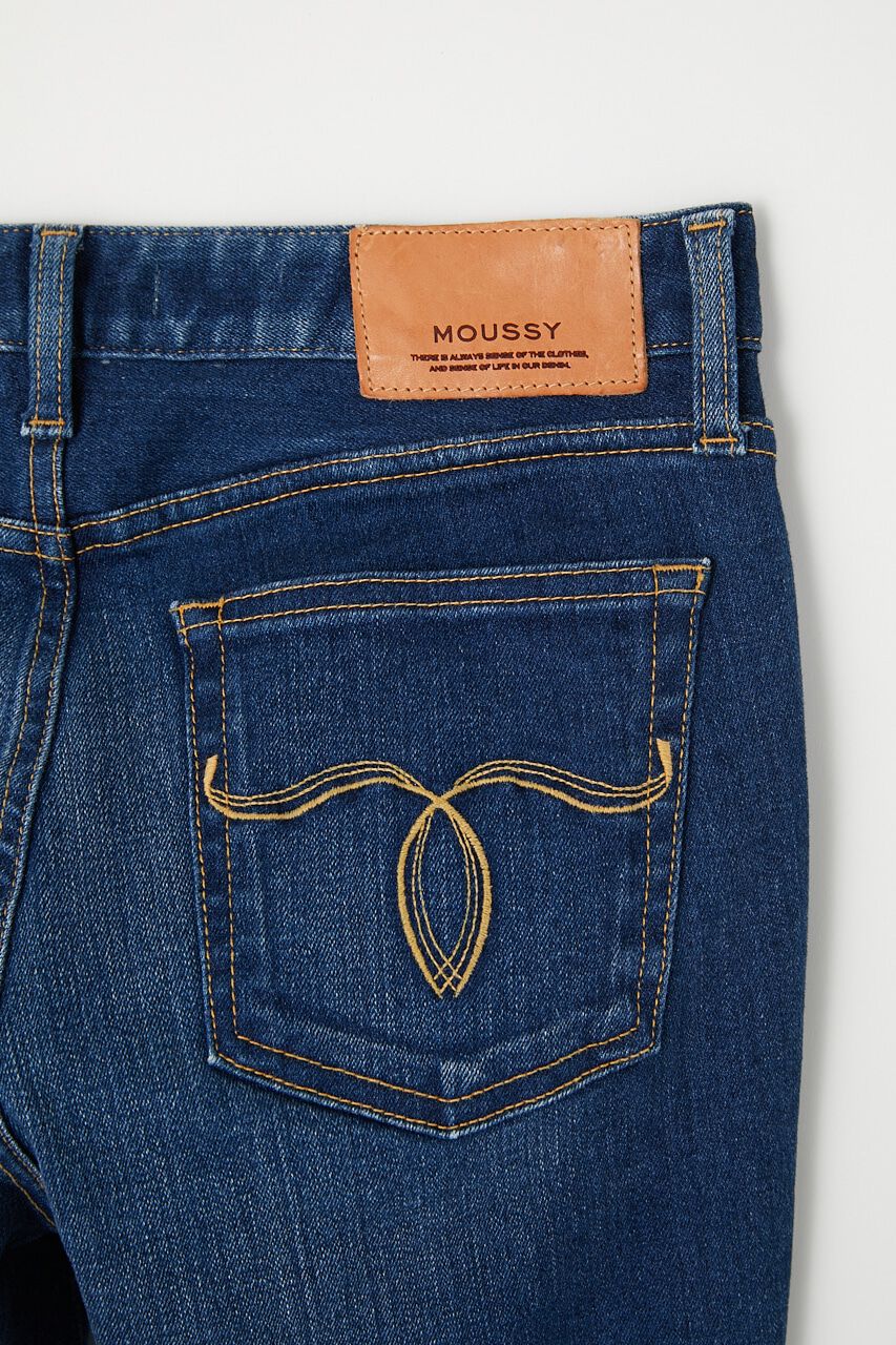 MOUSSY「WF Rebirth embroidery スキニー」|デニム|