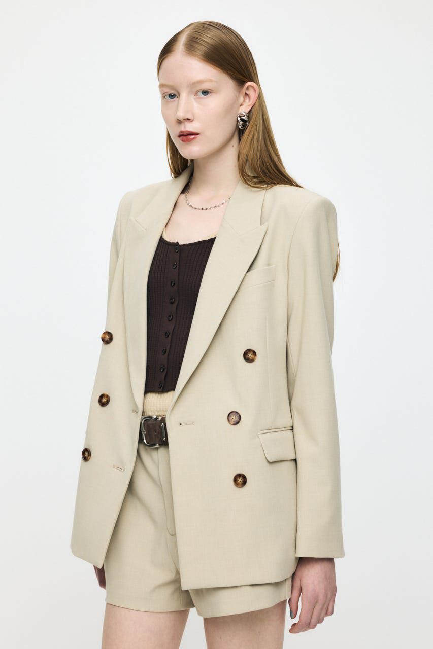 MOUSSY「DOUBLE BREASTED ジャケット」|その他|L/BEG1