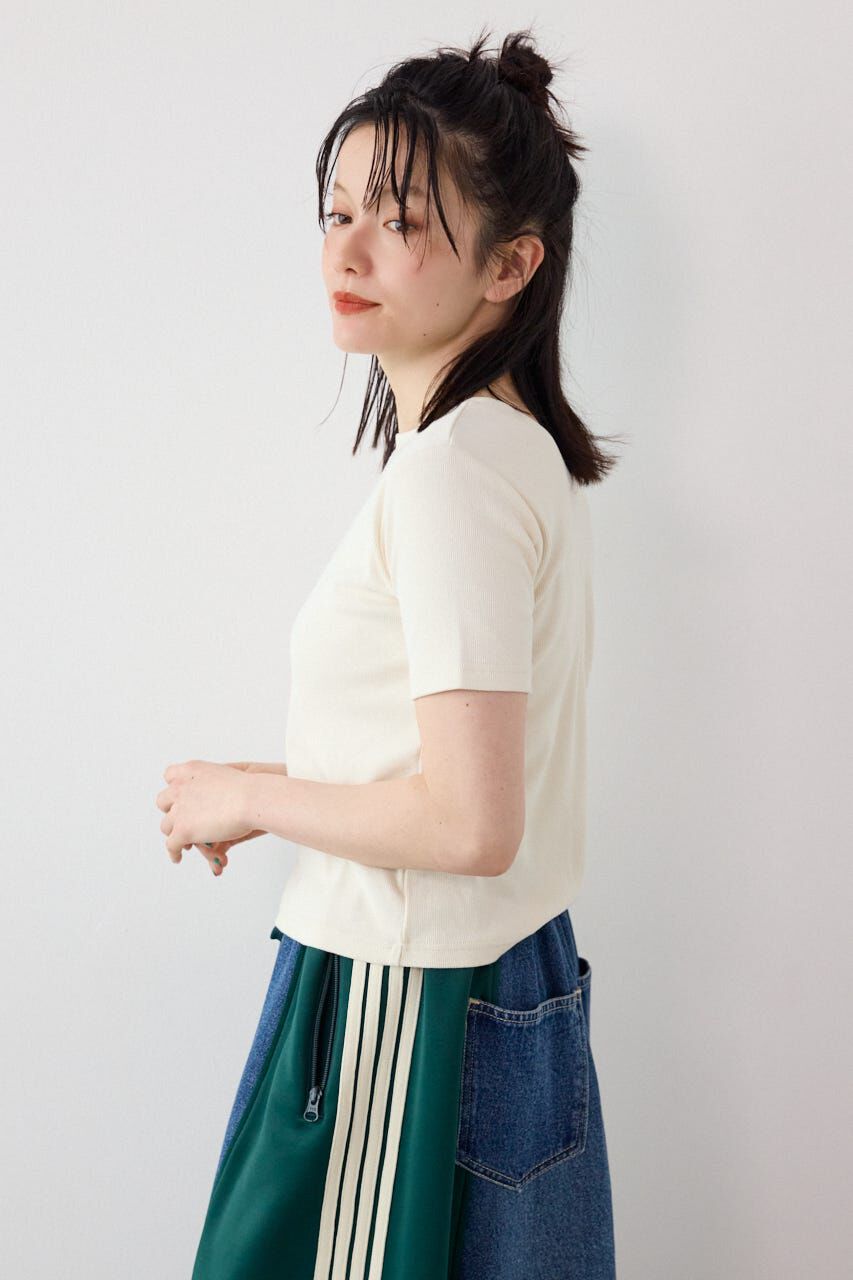 RODEO CROWNS「＜WEB先行アイテム＞ピグメント2wayリブTシャツ」|Tシャツ・カットソー|