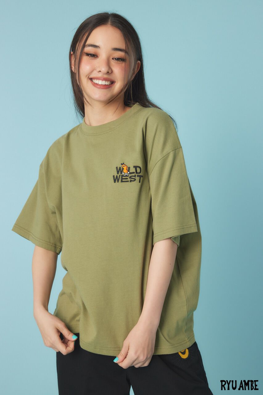 RODEO CROWNS「(Ryu Ambe)MOTIF刺繍Tシャツ」|Tシャツ・カットソー|