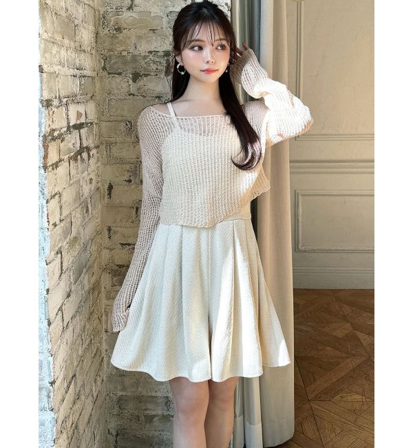 RESEXXY「フレアショートコンビネゾン」|オールインワン|