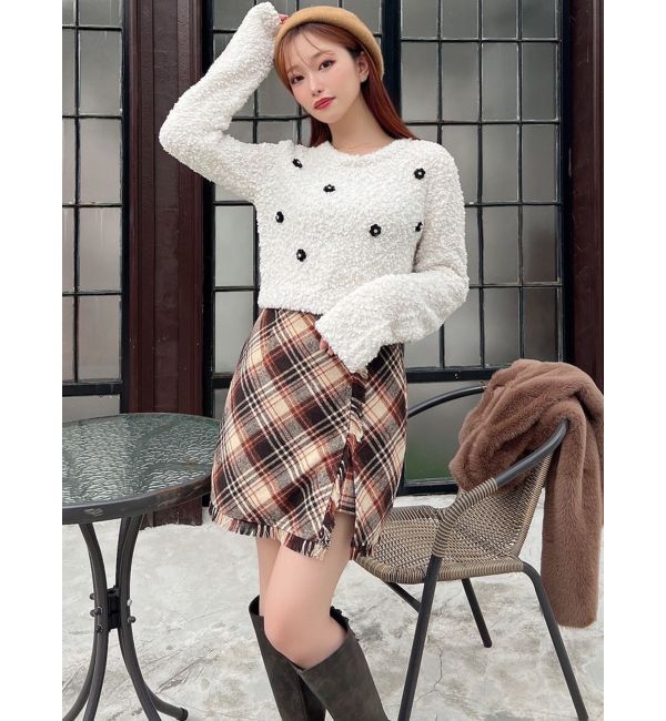 RESEXXY「シャツドッキングニットトップス」|ニット・セーター|