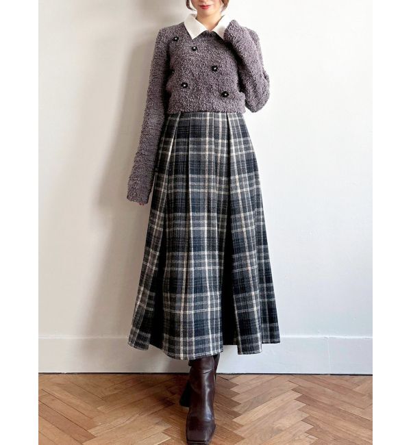 RESEXXY「シャツドッキングニットトップス」|ニット・セーター|