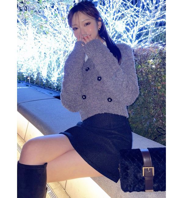 RESEXXY「シャツドッキングニットトップス」|ニット・セーター|