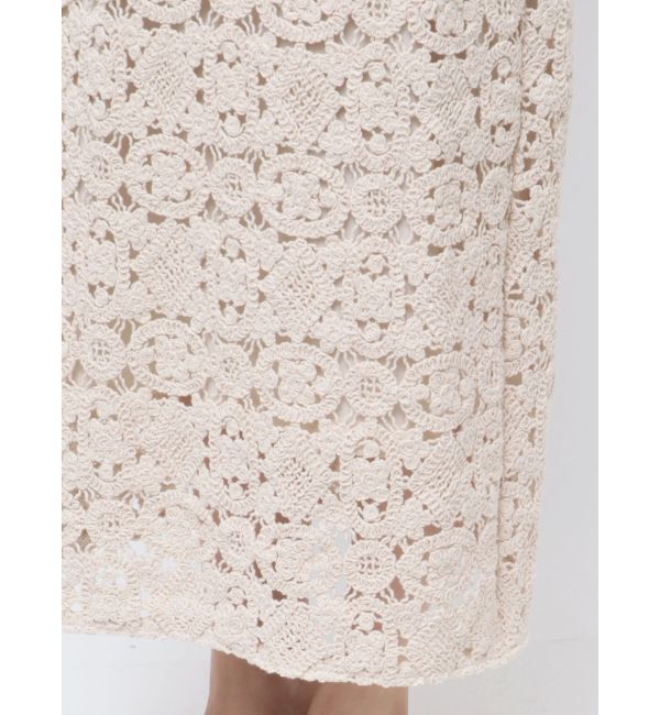 Ungrid「透かし編みレースキャミワンピース」|ワンピース|
