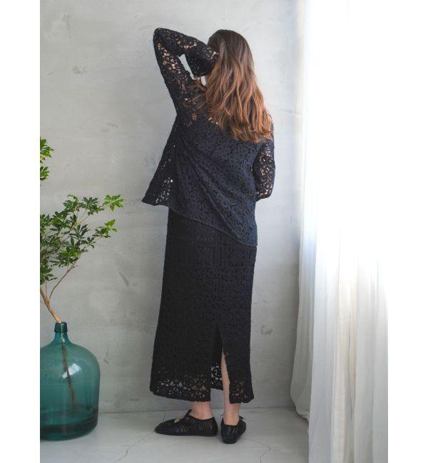 Ungrid「透かし編みレースキャミワンピース」|ワンピース|