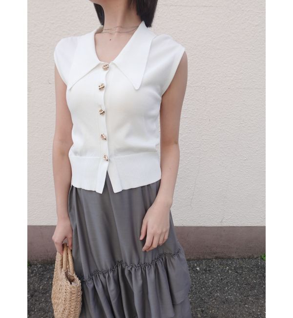 LAGUNAMOON「ニット&times;ティアードスカートドッキングワンピース」|ワンピース|