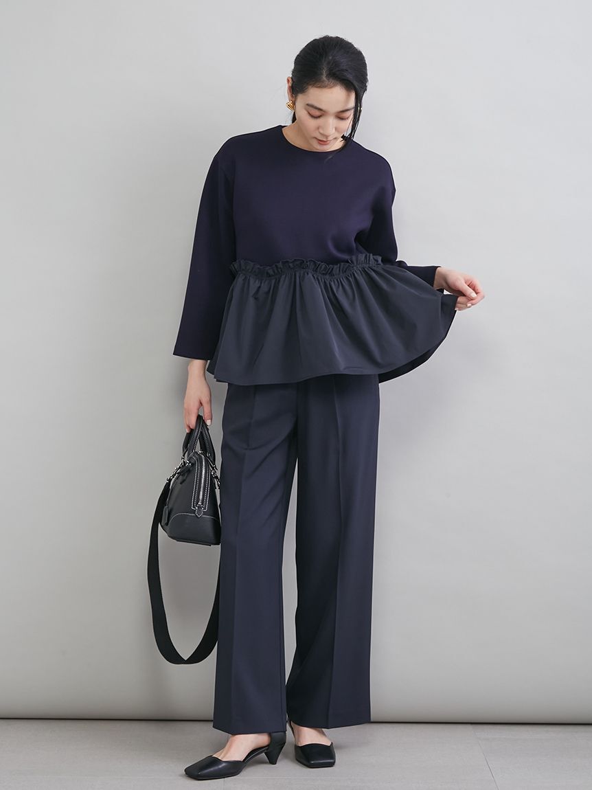 Mila Owen「ペプラムブラウス&times;ワンタックパンツ　ＳＥＴＵＰ」|ワンピース|