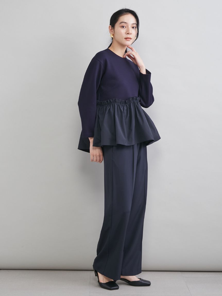 Mila Owen「ペプラムブラウス&times;ワンタックパンツ　ＳＥＴＵＰ」|ワンピース|