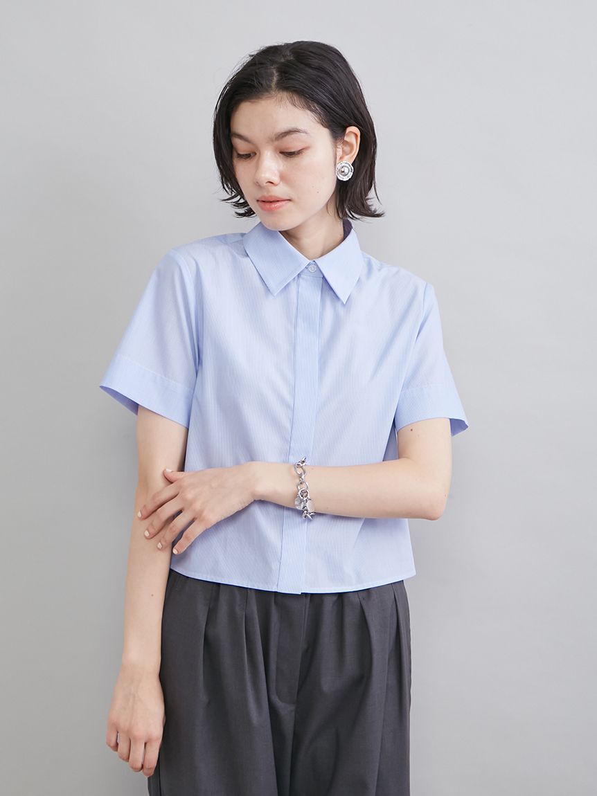 Mila Owen「ストライプセパレートバルーンシャツワンピース」|ワンピース|