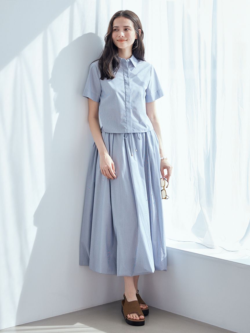 Mila Owen「ストライプセパレートバルーンシャツワンピース」|ワンピース|DNVY