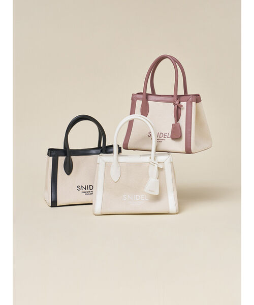 SNIDEL「キャンバスロゴバッグ」|ハンドバッグ|