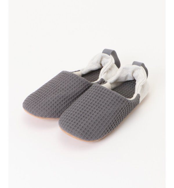 TOKYO DESIGN CHANNEL「YORI ワッフルかかとリボンバブーシュ L」|ルームシューズ|