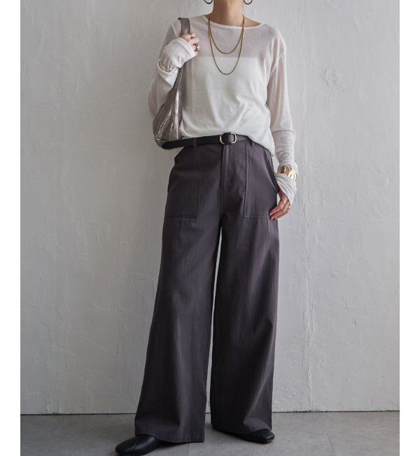 Lbc with Life「コットンベイカーワイドパンツ」|その他|